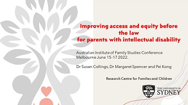 Improving access and equity before the law for parents with intellectual disability