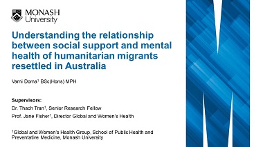 Longitudinal insights into refugee mental health: The first five years of settlement