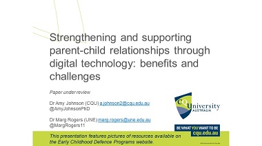Social media and digital technology for facilitating parent–child relationships during military absences