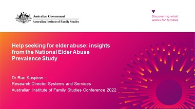 Help-seeking for elder abuse: findings from the National Elder Abuse Prevalence Study