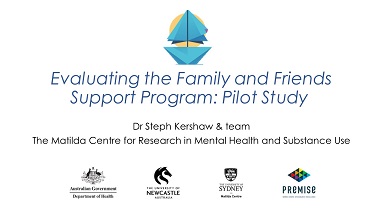 Evaluating the AOD Family and Friends Support Program: Pilot study