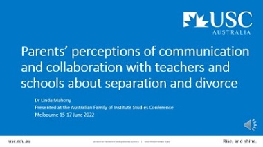Parents’ perceptions of communication with teachers and schools about separation and divorce