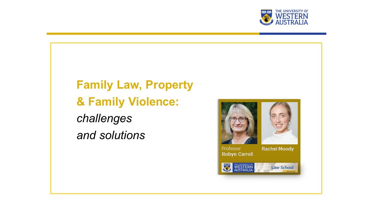 A review of family law property regimes through a domestic and family violence-informed lens