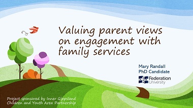 Valuing parent views on engagement with family services