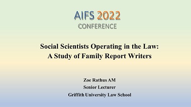 Social scientists operating in the law: A study of family report writers